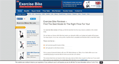 Desktop Screenshot of exercise-bike-review.co.uk